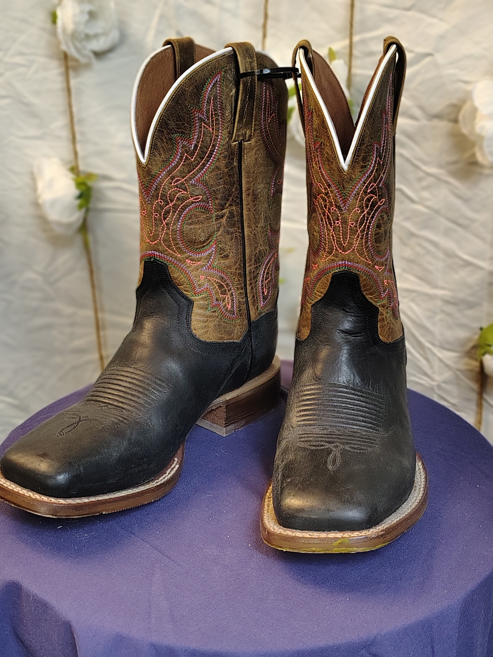 New Mens Dan Post Tan Leather Western Boot Interior